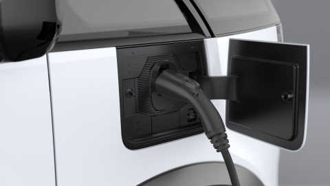 Electric charging port for Canoo fleet vehicle