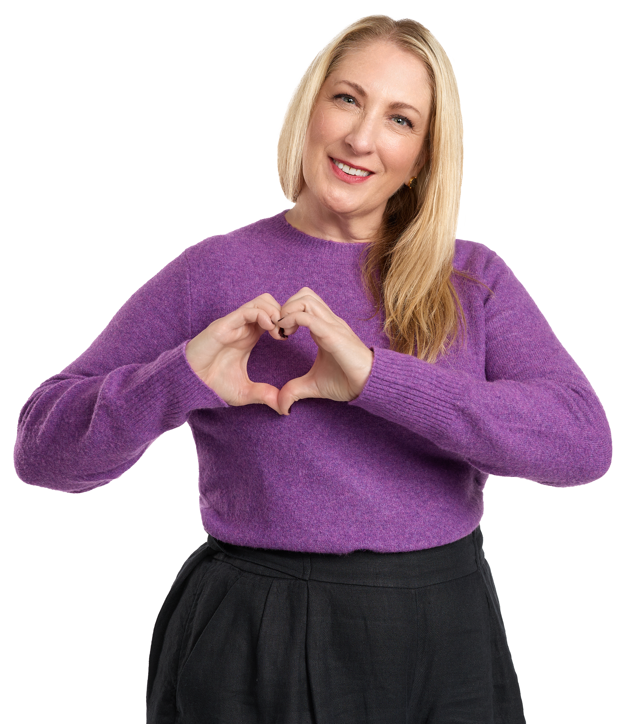 FAM team member with hand over heart