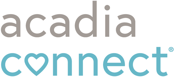 Enlaces del logo de Acadia Connect® a <a href="https://www.acadiaconnect.com/">https://www.acadiaconnect.com/</a>