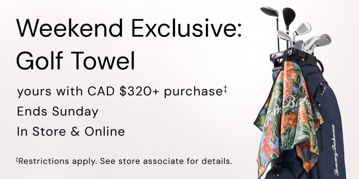 Get a Golf Towel on Orders $320+*