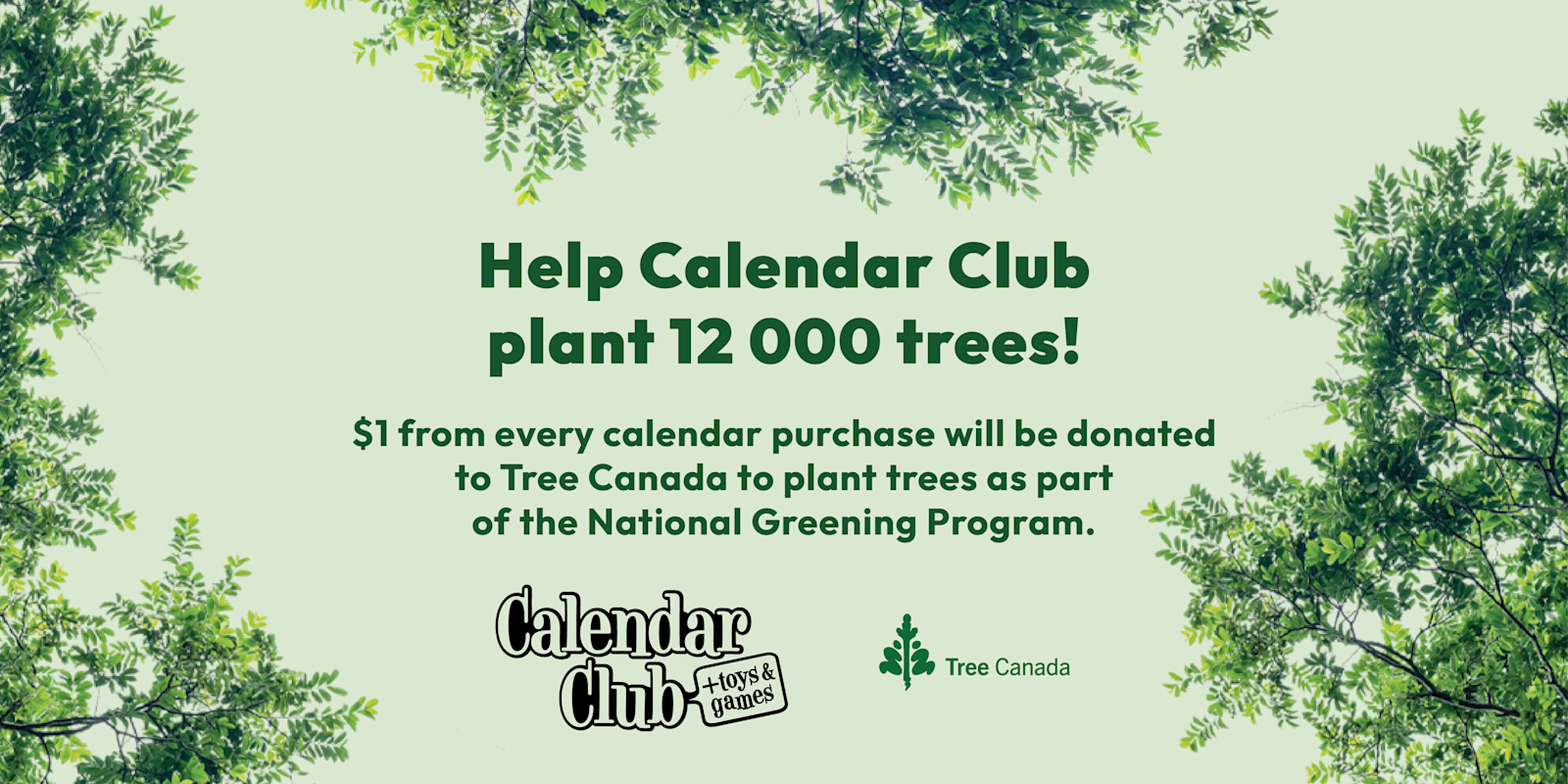 Help Calendar Club Plant 12,000 Trees!