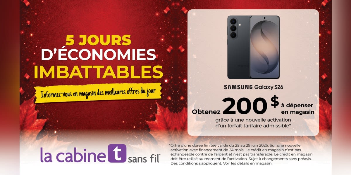 5 JOURS D’ÉCONOMIES IMBATTABLES
