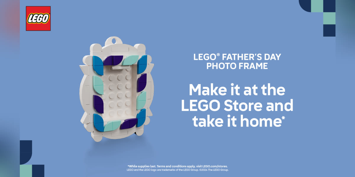 Build a LEGO® Photo Frame and take it home with you!
