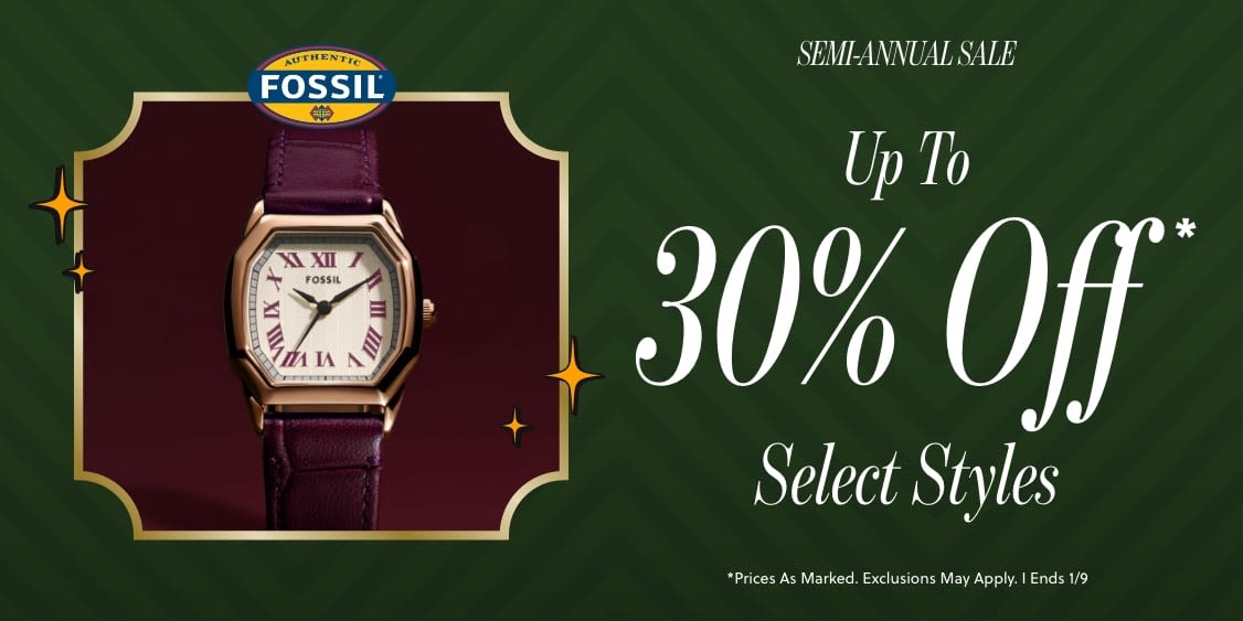 Semi-Annual Sale: Up to 30% off select styles