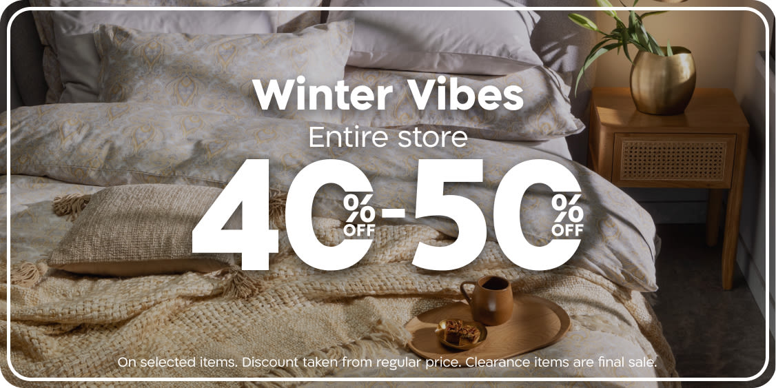 Get Holiday Ready - 40% to 50% off Entire Store