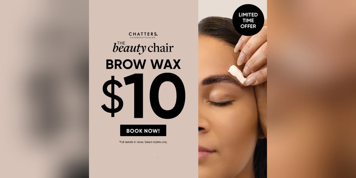 Brows for Just $10 at Chatters Beauty Chair! ✨