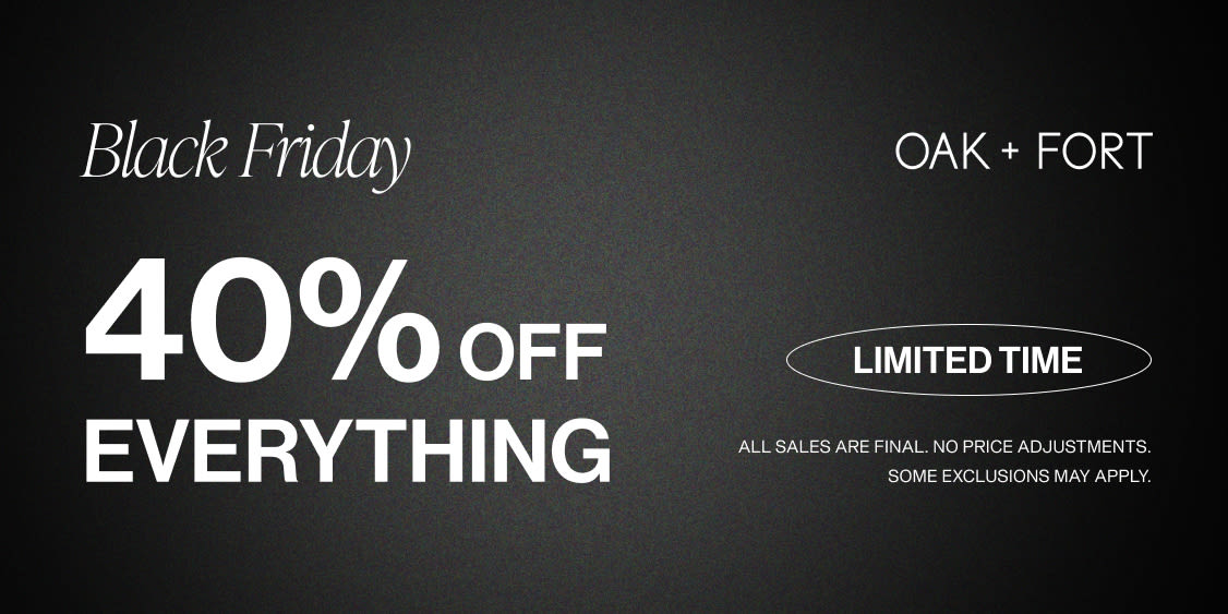 Black Friday: 40% OFF Everything