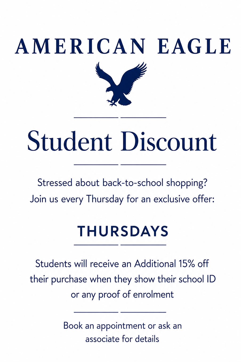 Student Discount Thursdays!
