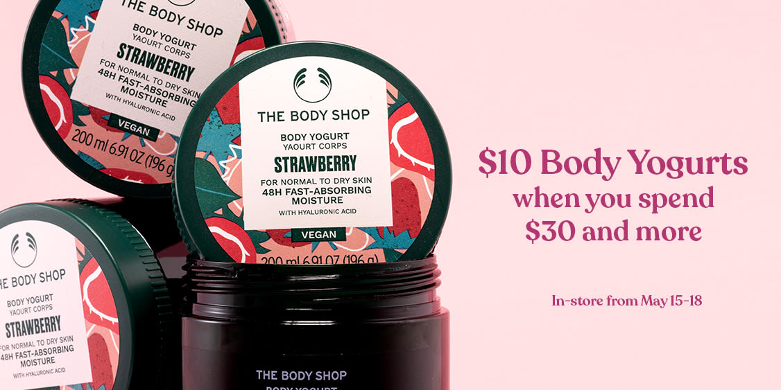 Weekend Deal: Spend $30, Get Body Yogurt for Just $10