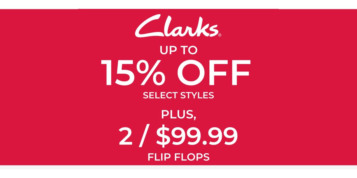 15% Off Select Styles
