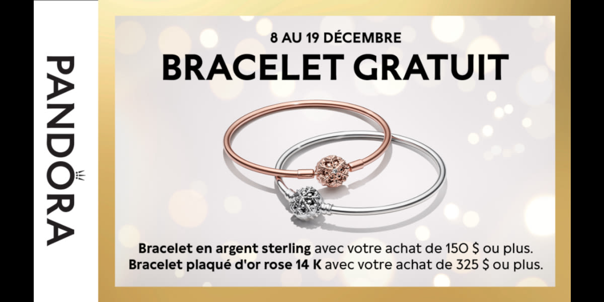 Nous avons un cadeau pour vous ! Recevez un bracelet GRATUIT avec votre achat!