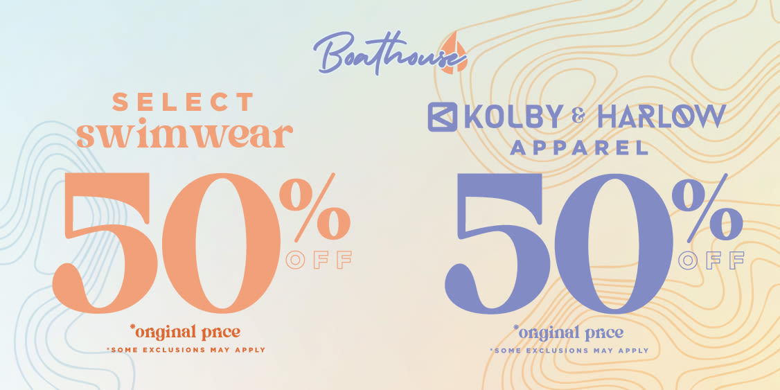 50% off Kolby and Harlow products 
