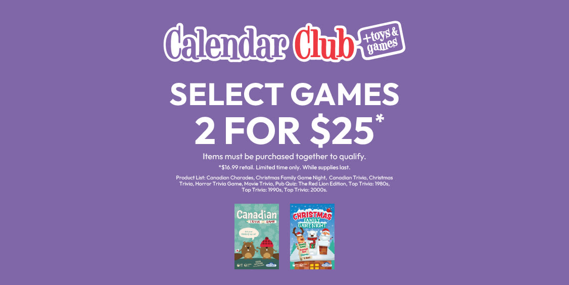 Select Games 2 for $25