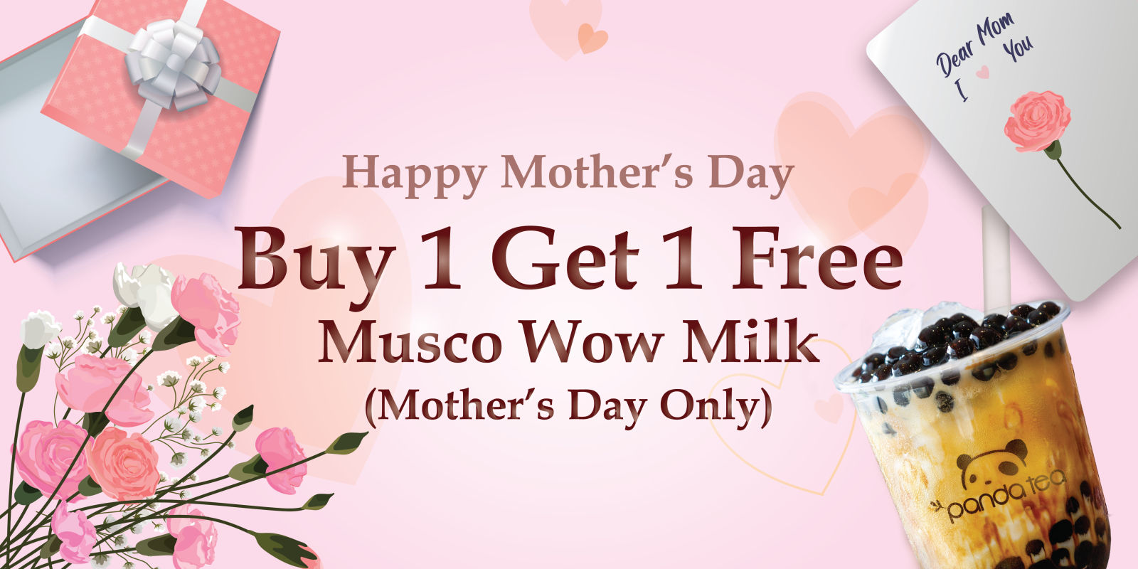 Musco Wow Milk is Buy 1 Get 1 Free on Mother's Day