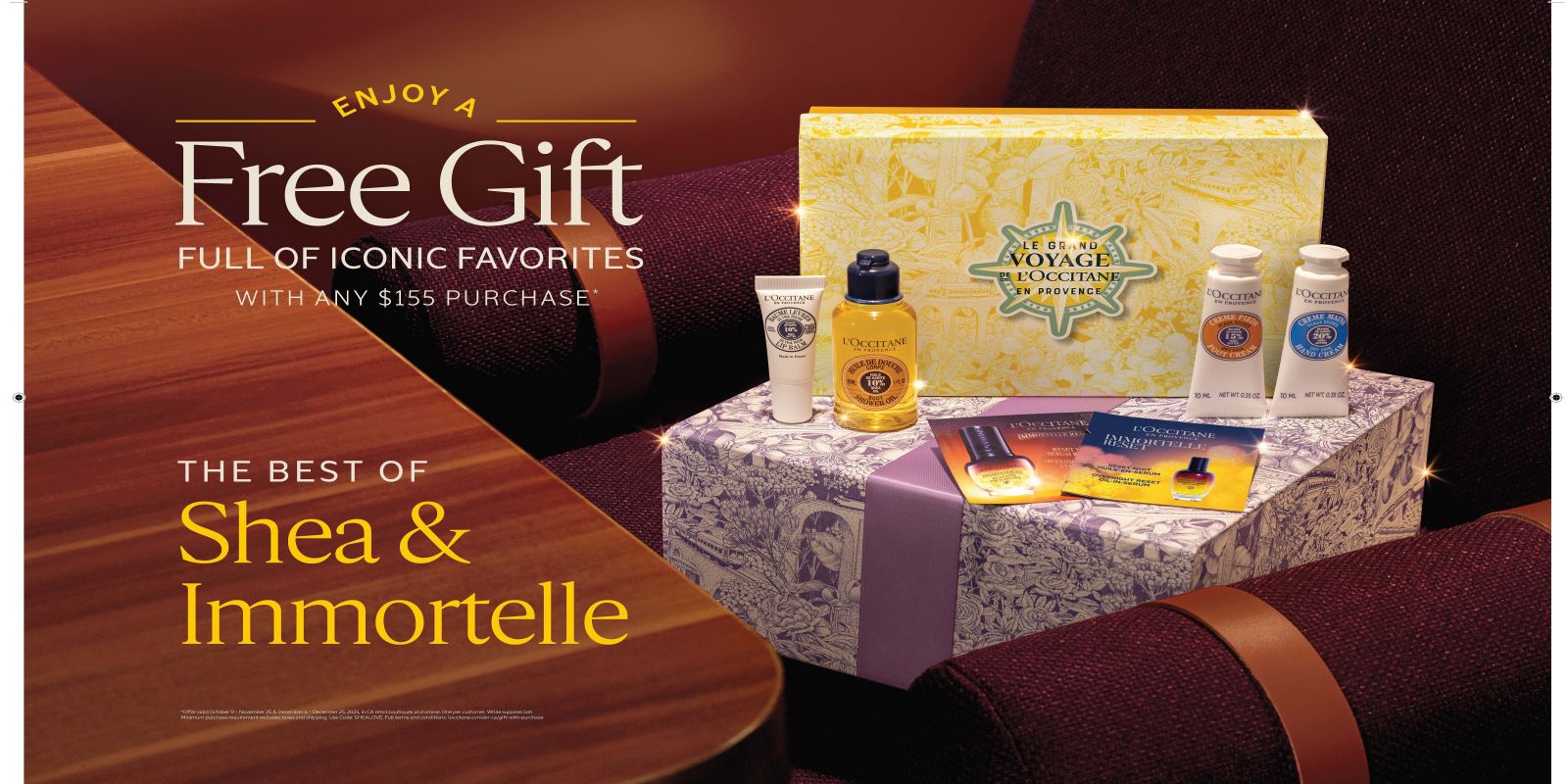 Free gift with purchase iconic Shea set