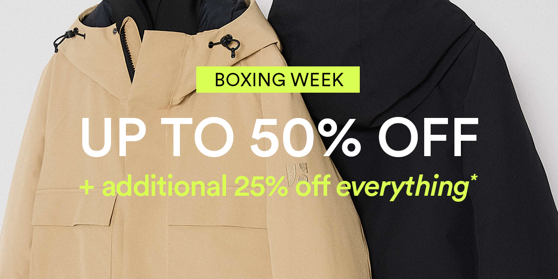 BOXING WEEK: Up to 50% off + Extra 25% off everything* 