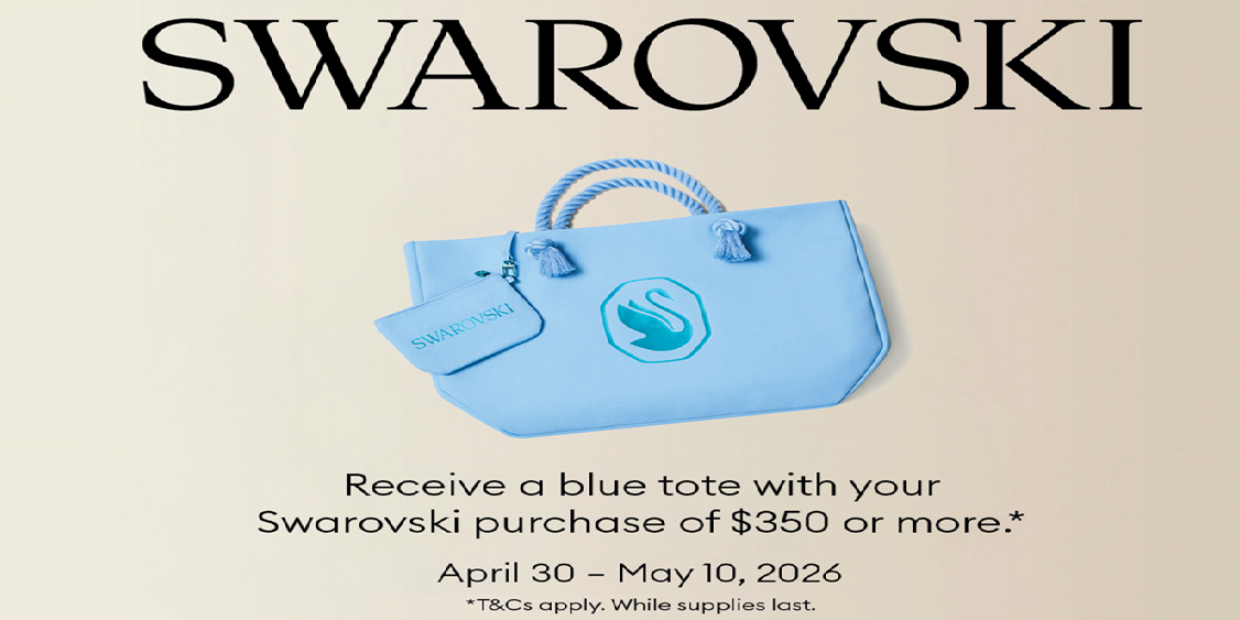 Receive a blue tote with your purchase of $350 or more !!