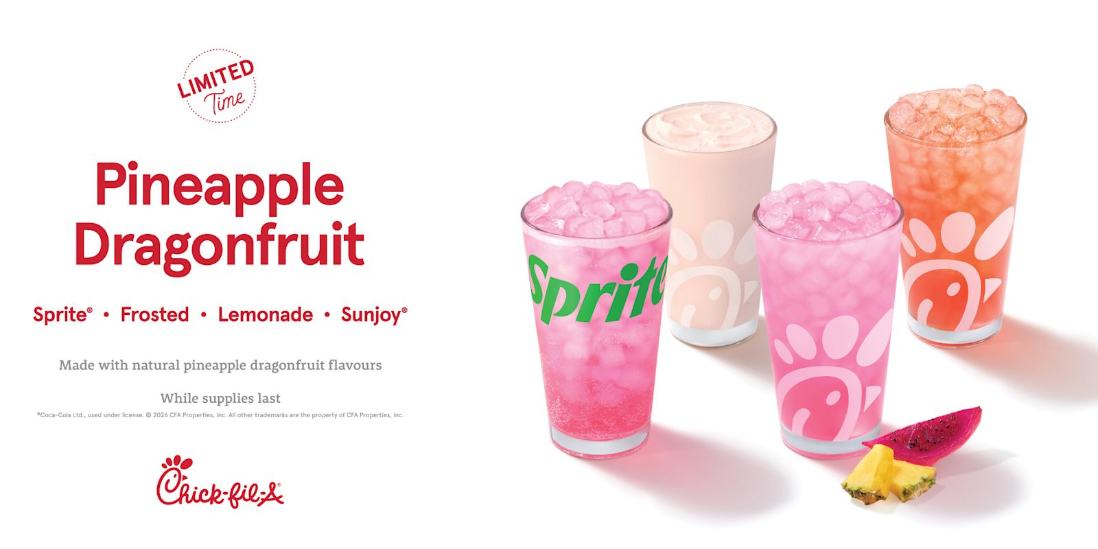 Pineapple Dragonfruit Seasonal Beverages