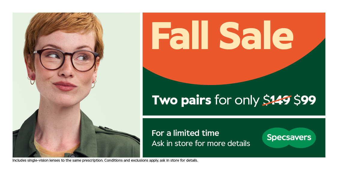 Fall Sale: Two Pairs for only $99