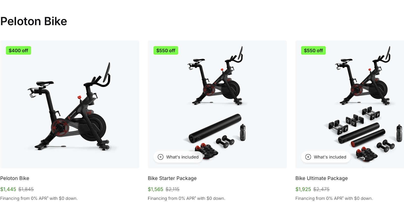 Save up to $550 off the Peloton Bike