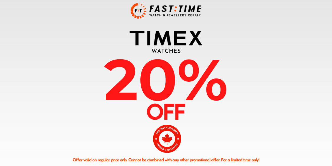 20% OFF TIMEX WATCHES