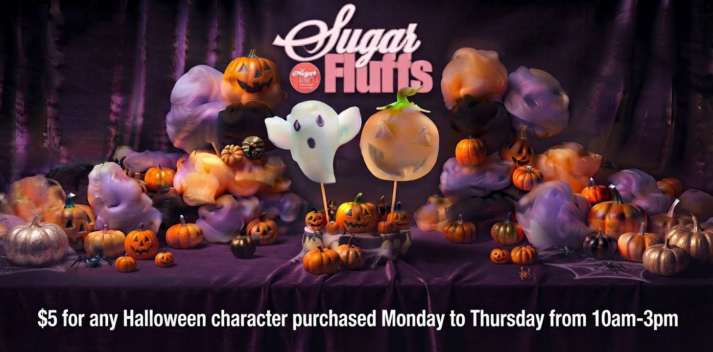 $5 Ghost or Pumpkin Cotton Candy