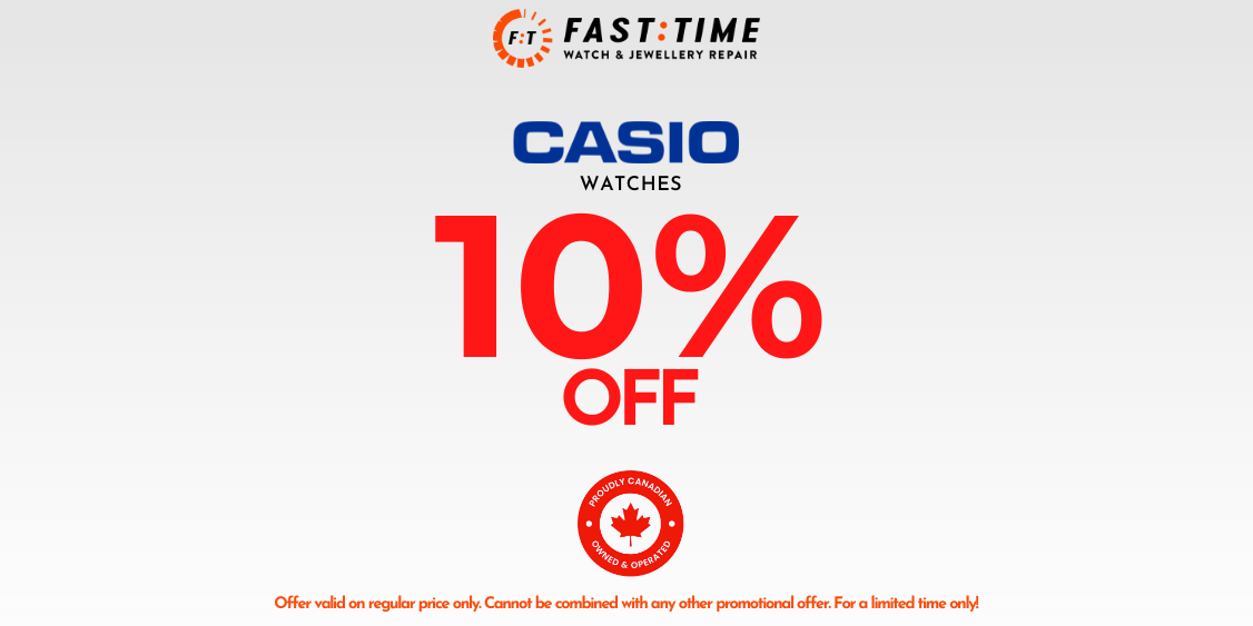 10% OFF CASIO WATCHES ! 
