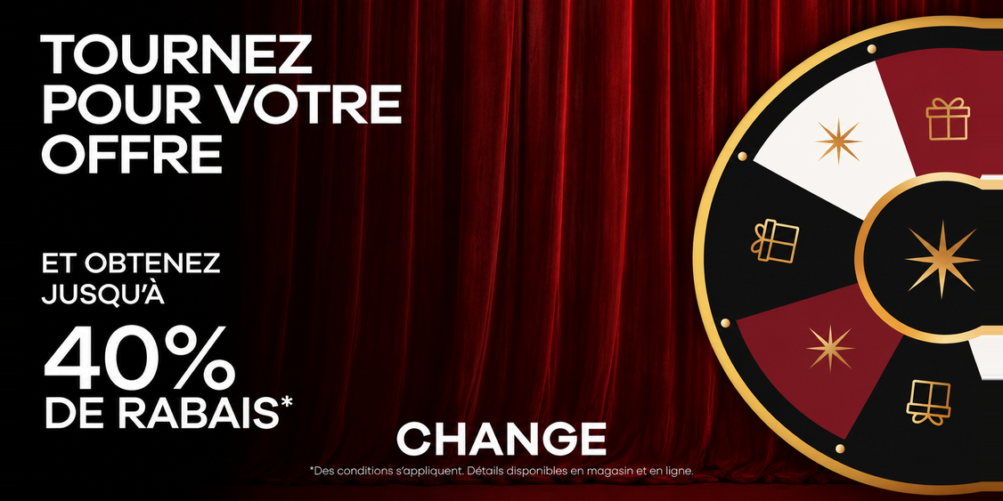 TOURNEZ LA ROUE – JUSQU’À 40 % DE RABAIS !