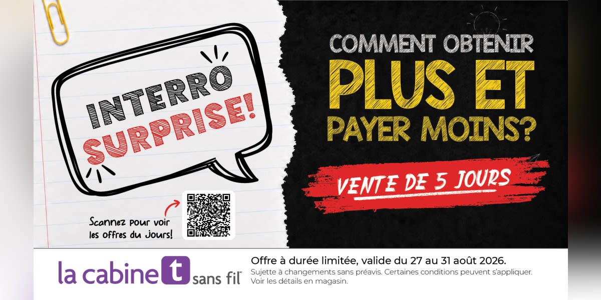 VENTE DE 5 JOURS