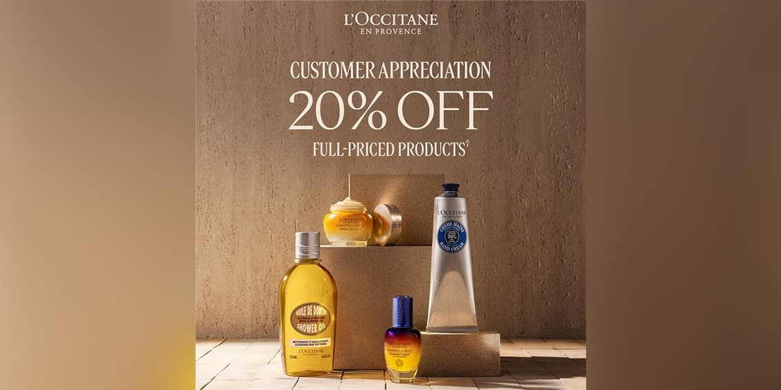 20% Off at L'Occitane