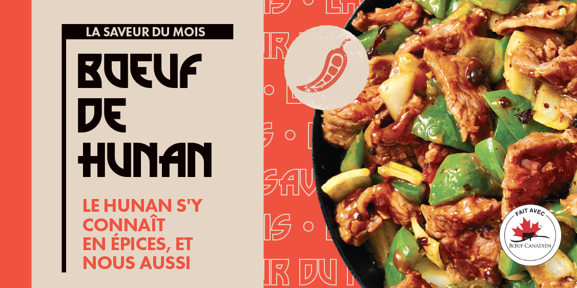 La saveur du mois de juin : Le bœuf de Hunan ! 🌶️