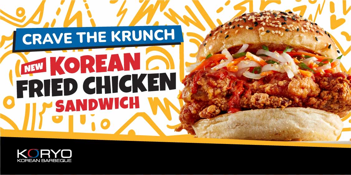 Craving the Krunch? NEW Korean Fried Chicken Sandwich & K-BAP