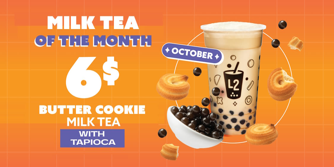 October milk tea of the month
