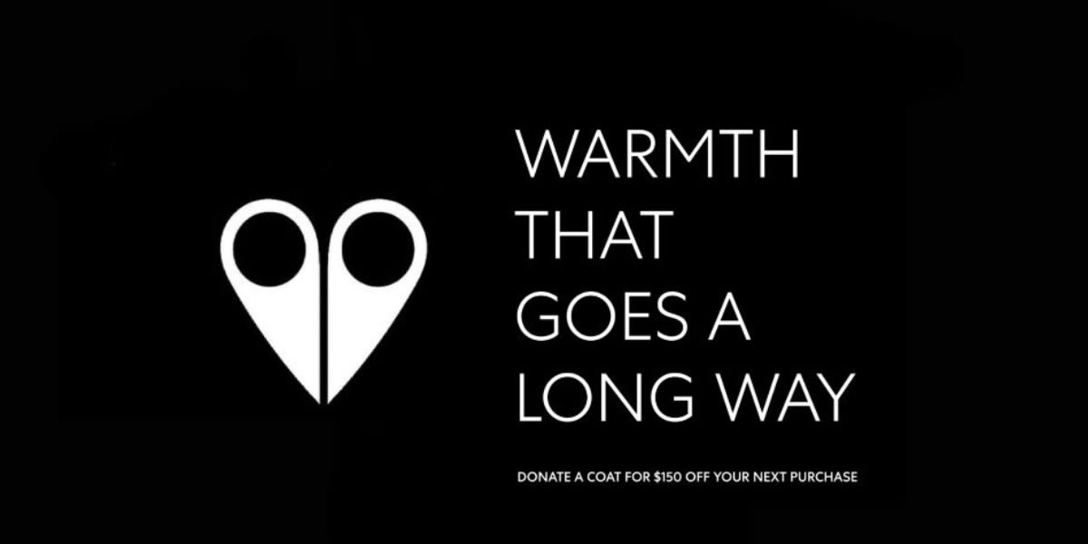 SPECIAL OFFER: $150 OFF WITH COAT DONATION