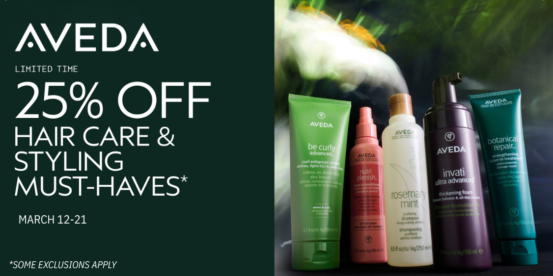 25% OFF Hair Care & Styling Must-Haves