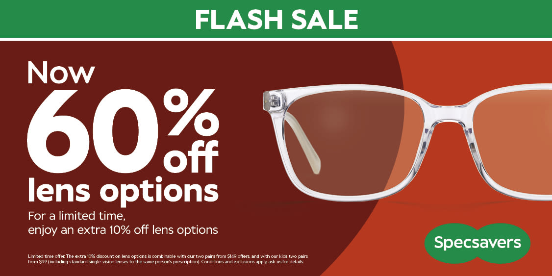Flash Sale - 60% Off Lens Options