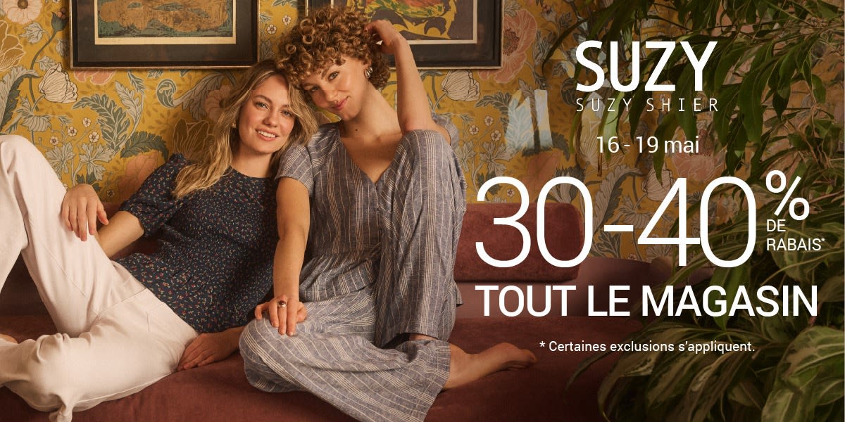 30–40 % de rabais sur tenues du long week‑end