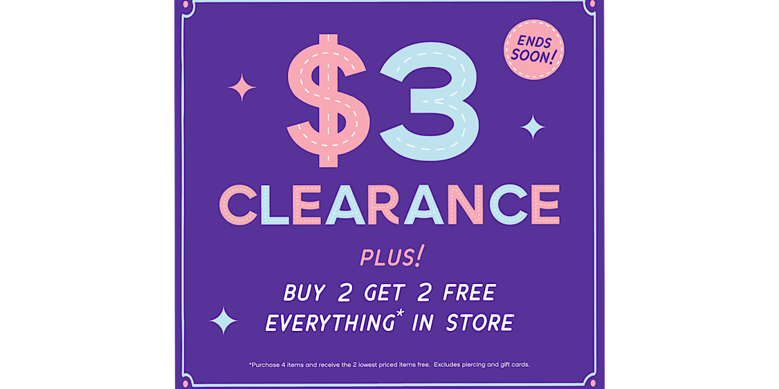 Last Weekend for $3 Clearance!!!