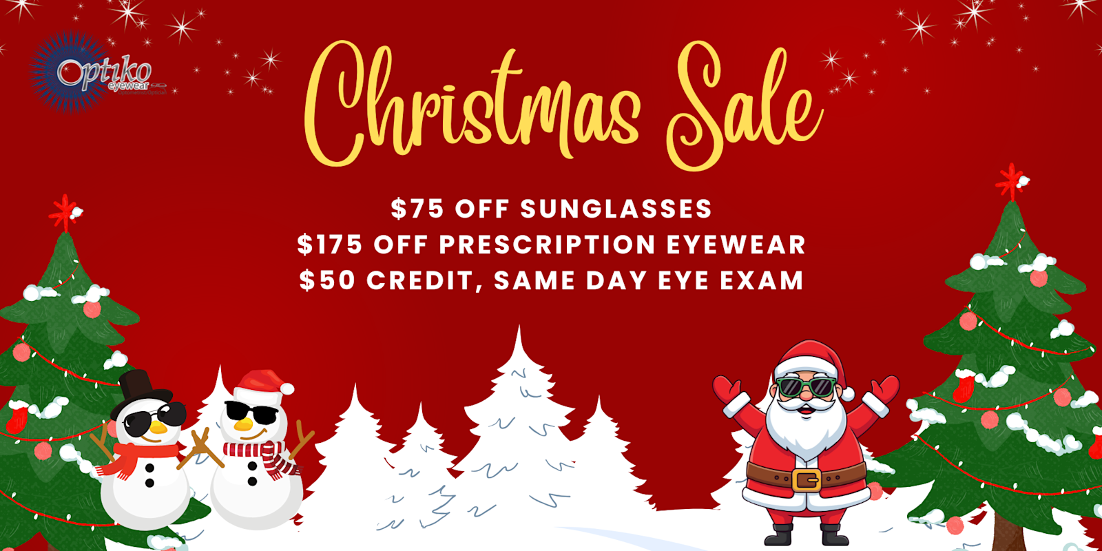 Holiday Cheer for Your Eyes- Christmas sale 2025