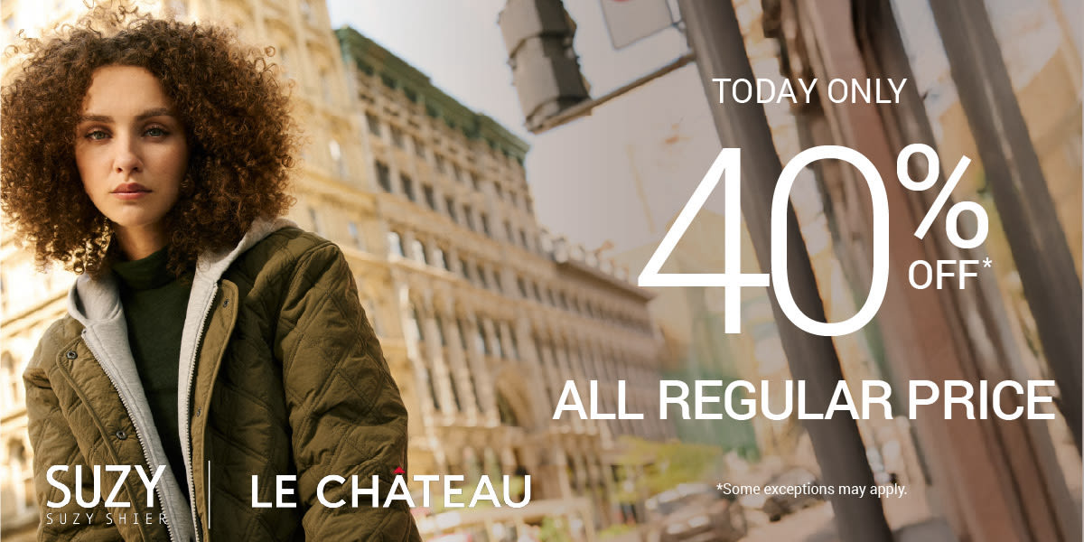 ONE DAY ONLY: 40% OFF