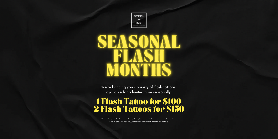 Join us for our Flash Months! 