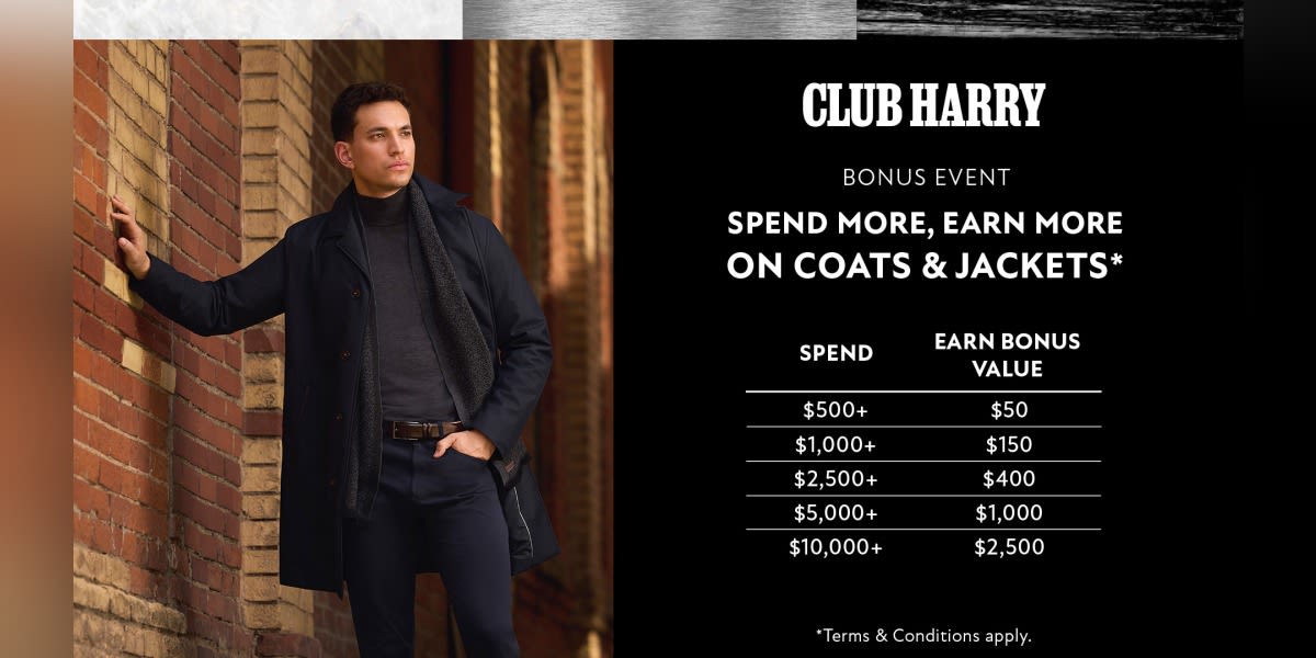 COATS & JACKETS BONUS EVENT