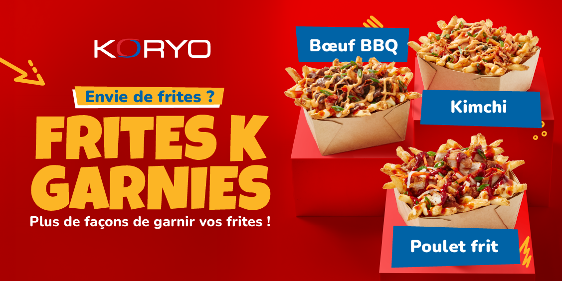 Envie de frites ? Les frites chargées Koryo sont là !