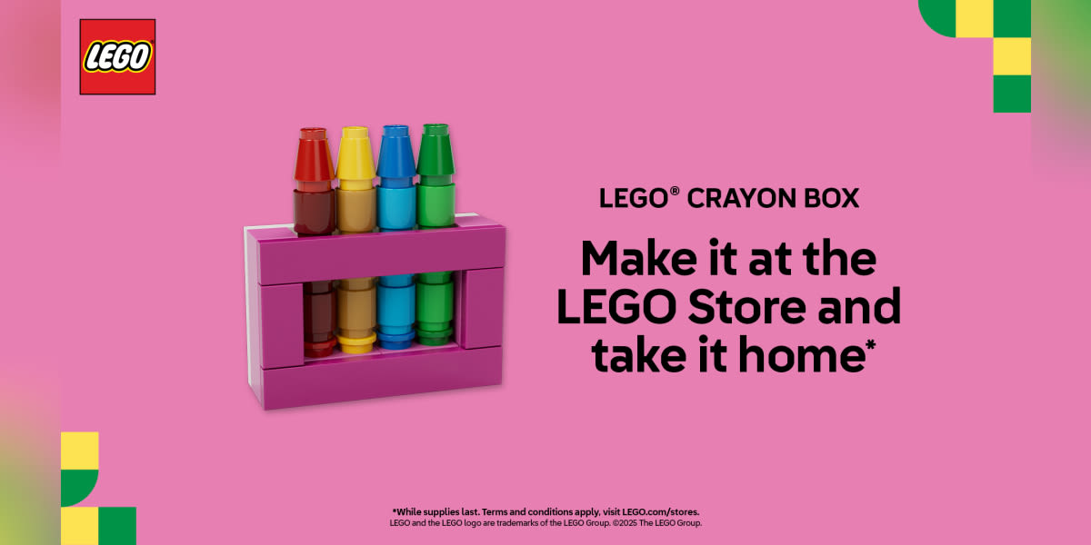 Build a LEGO® Crayons at The LEGO Store and take it home with you!