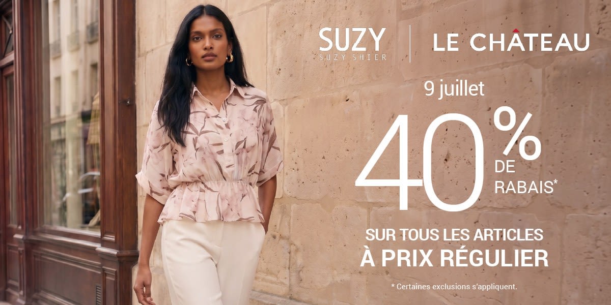 40 % DE RABAIS SUR TOUT