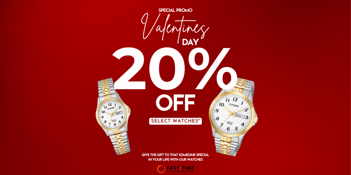UP TO 20% OFF SELECTED WATCHES