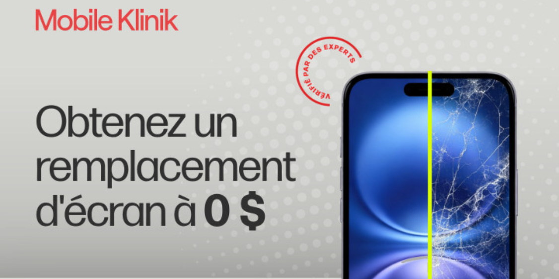 Obtenez un remplacement d'écran à 0$