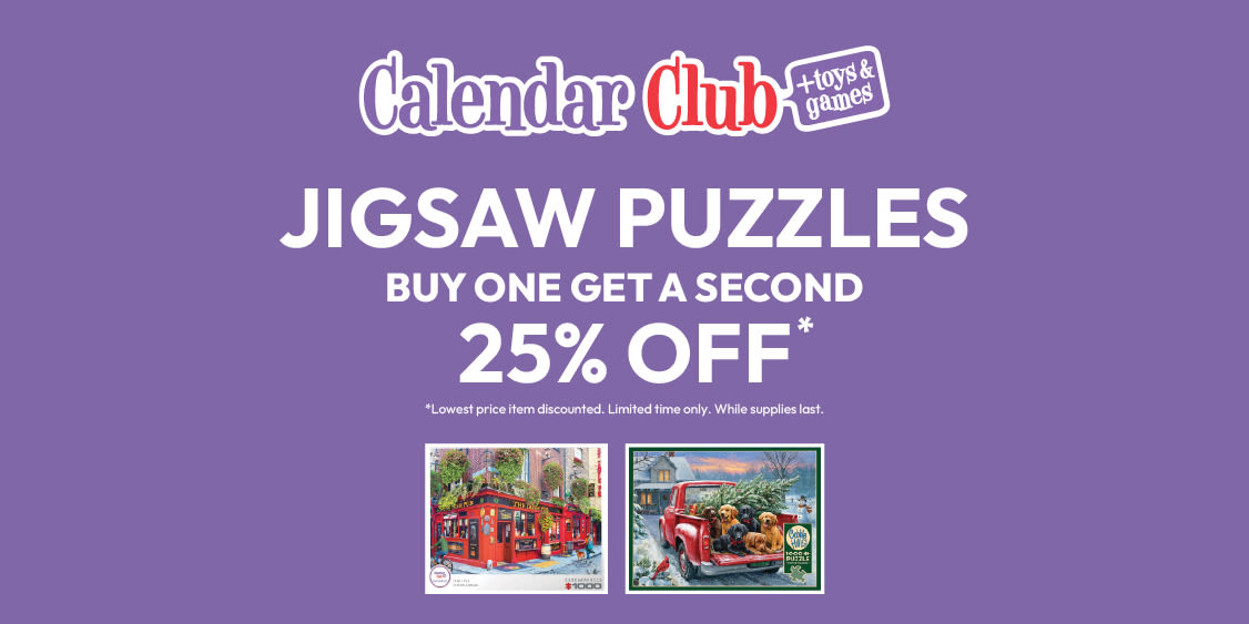 Jigsaw Puzzles Buy 1 Get A Second 25% Off