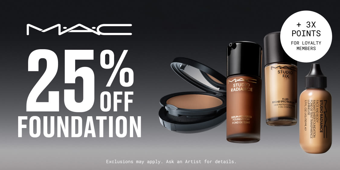 MAC 25% Off Foundation 