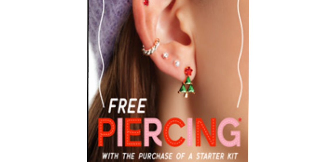 Get your ears/nose pierced free with the purchase of a starter kit! (1)